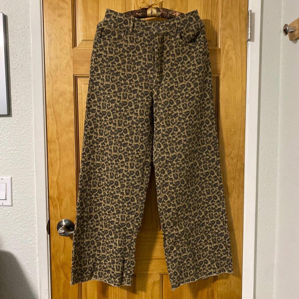 Leopard Loose Fit Baggy Jeans
